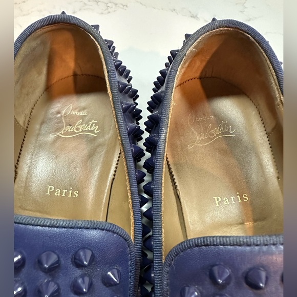 Christian Louboutin Dandelion Spikes Leather Loafers - Picture 6 of 12